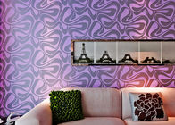 Rivestimento murale moderno, carta da parati smontabile geometrica porpora per la stanza della lettiera