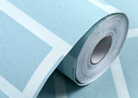 Rivestimento murale autoadesivo incollato pre- blu non tessuto/carta da parati del mattone 3D, norma del CE