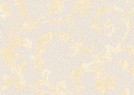 Oro e carta da parati smontabile floreale grigia, progettazione della casa della carta da parati di arte moderna